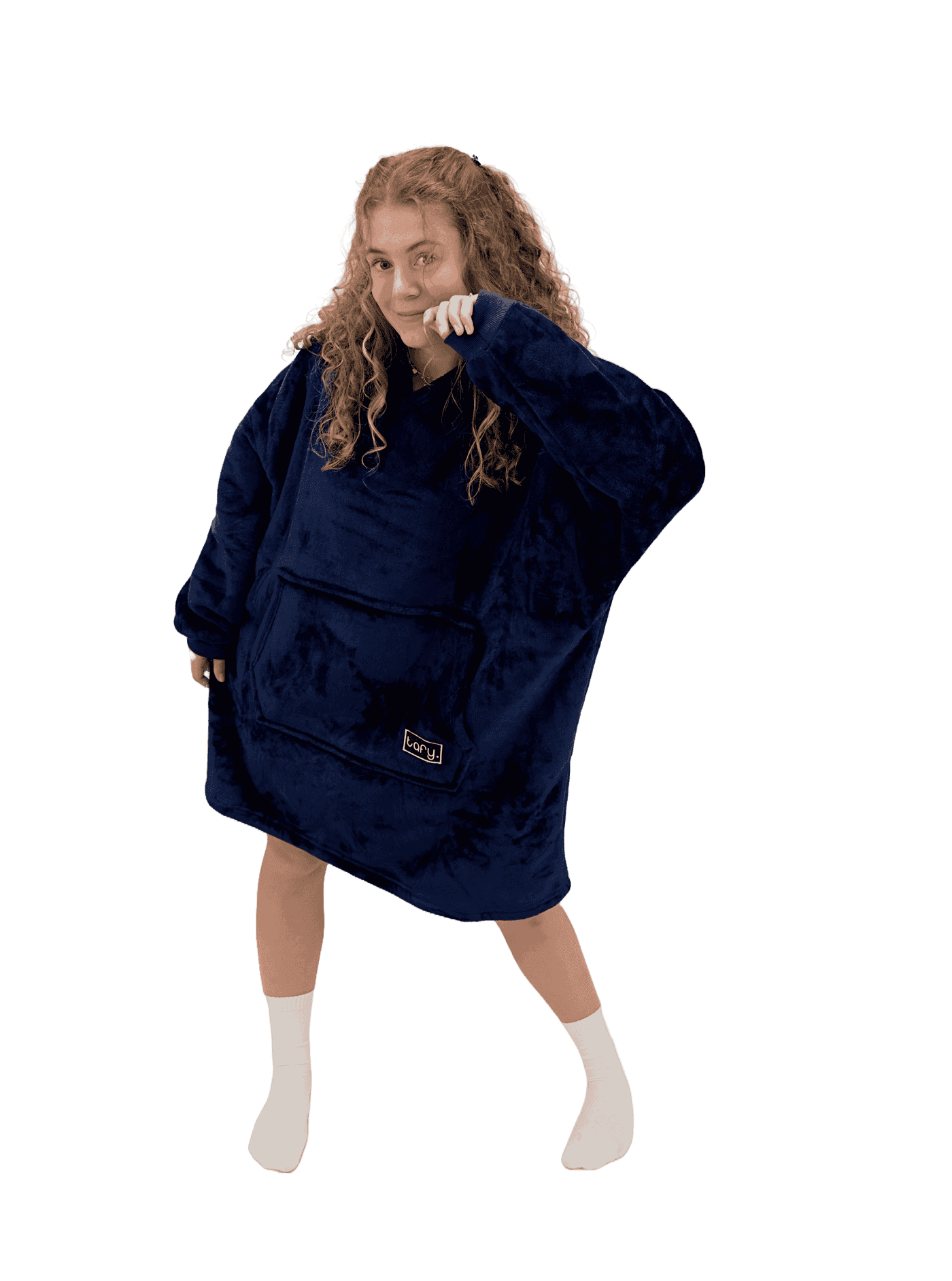 Mikinová deka Tafy – modrá