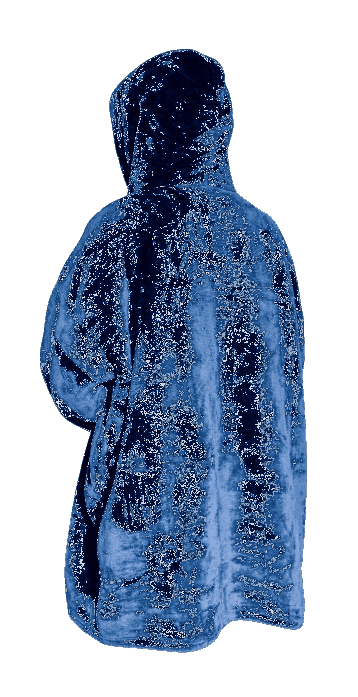 Mikinová deka Tafy – modrá