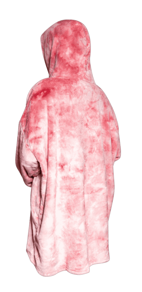 Mikinová deka Tafy – ružovo biela