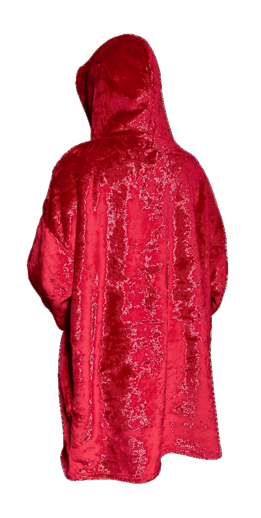 Mikinová deka Tafy – červená