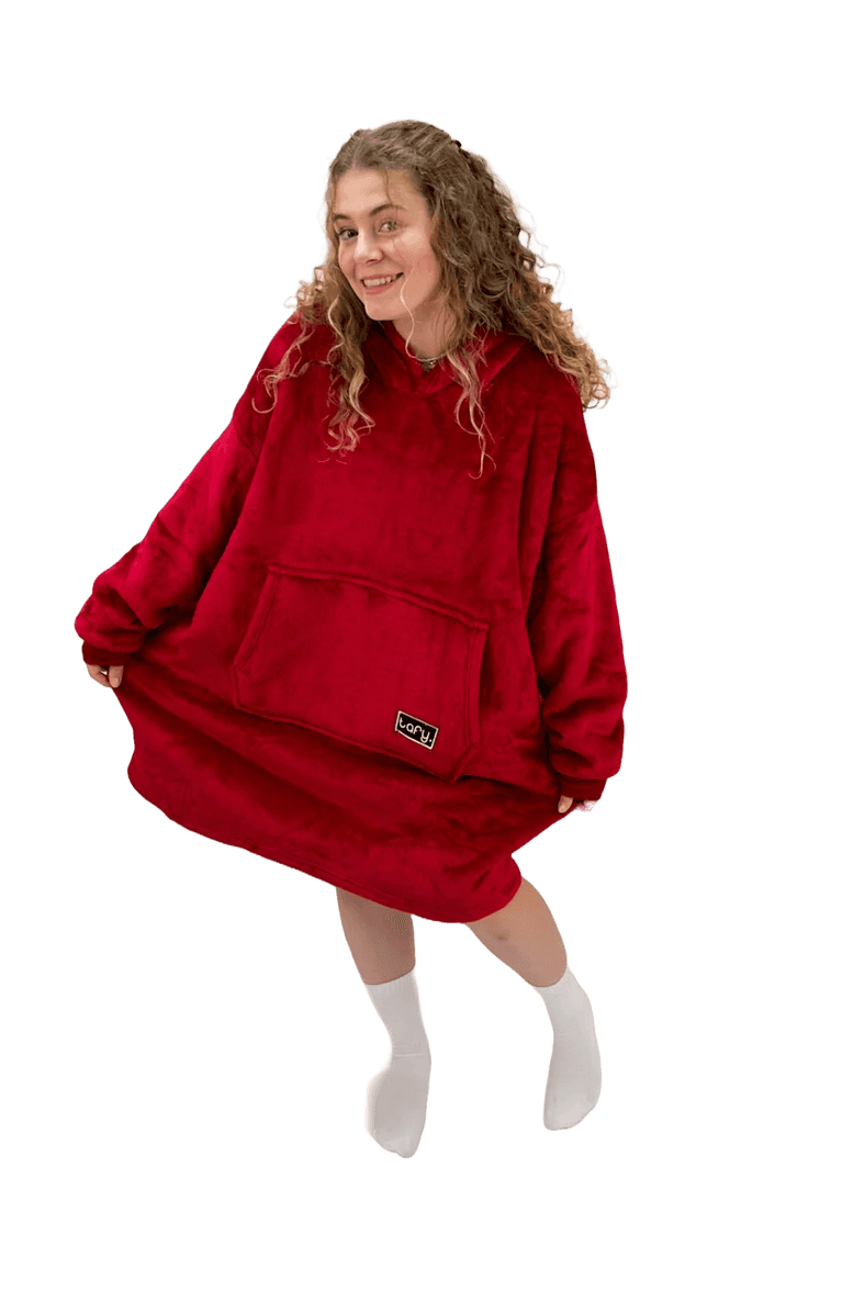 Mikinová deka Tafy – červená